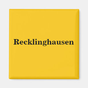 Recklinghausen Magnet Schild Gold Gleb