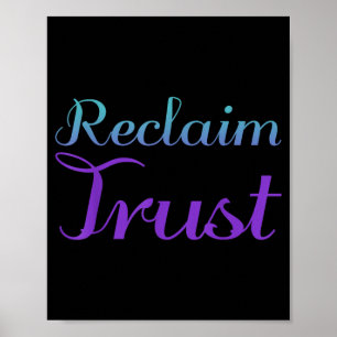 Reclaim Trust Suicide Prevention Design Poster