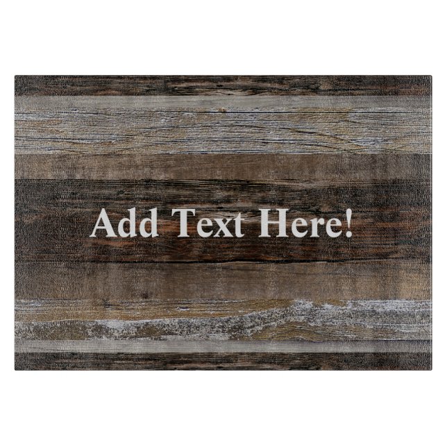 Reclaimed Wood Rustic Barn Board Cutting Board (Front)