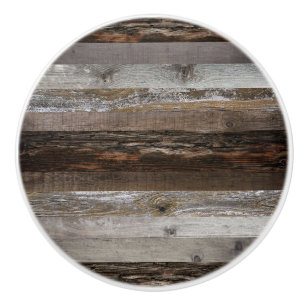 Reclaimed Wood Rustic Barn Board Vintage Wood Ceramic Knob