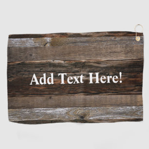 Reclaimed Wood Rustic Barn Board Vintage Wood  Golf Towel