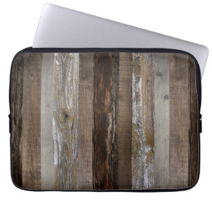 Reclaimed Wood Rustic Barn Board Vintage Wood Laptop Sleeve