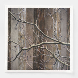 Reclaimed Wood Rustic Barn Board Vintage Wood Napkin