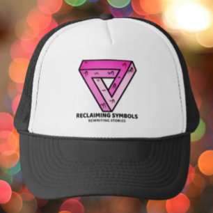 Reclaiming Symbols Rewriting Stories Pink Trucker Hat