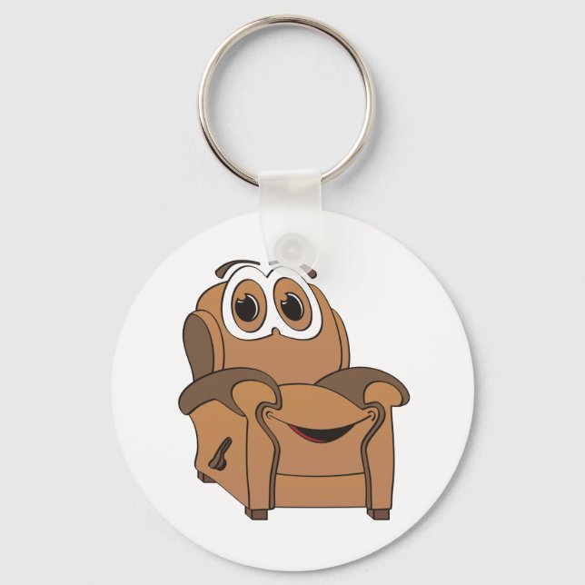 Recliner Cartoon Key Ring (Front)