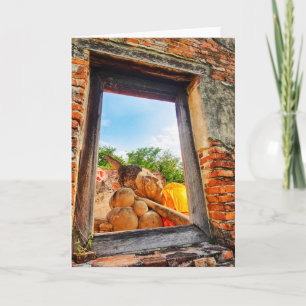 Reclining Buddha, Ayutthaya Card
