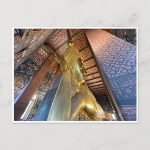reclining buddha bangkok postcard