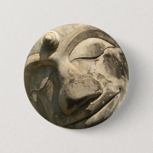 Reclining Buddha ... Nong Khai, Isan, Thailand 6 Cm Round Badge