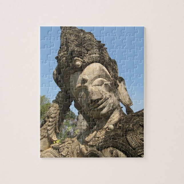Reclining Buddha ... Nong Khai, Isan, Thailand Jigsaw Puzzle (Vertical)