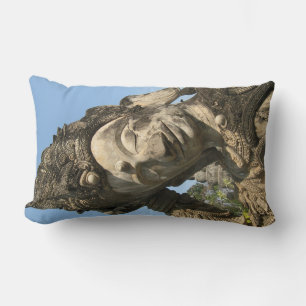 Reclining Buddha ... Nong Khai, Isan, Thailand Lumbar Cushion