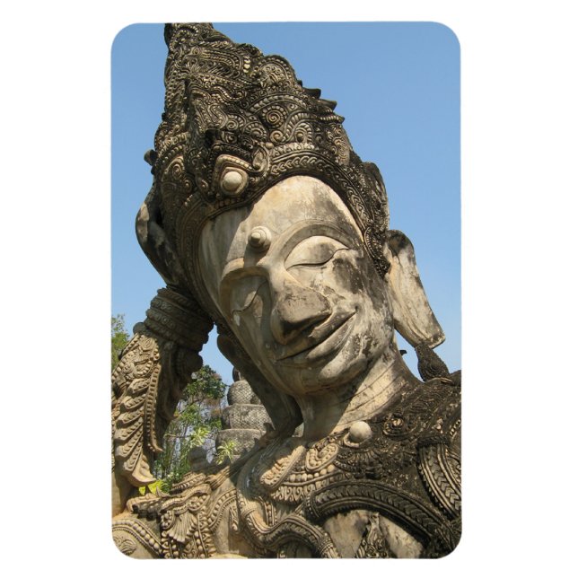 Reclining Buddha ... Nong Khai, Isan, Thailand Magnet (Vertical)