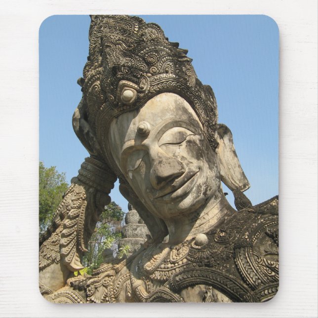 Reclining Buddha ... Nong Khai, Isan, Thailand Mouse Pad (Front)