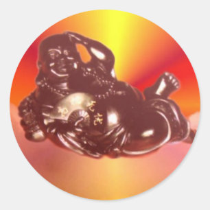 Reclining Laughing Buddha Sticker
