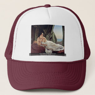 Reclining Odalisque By Hayez Francesco Trucker Hat