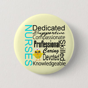 Recognise a Nurse: Nurses Recognition Collage 6 Cm Round Badge