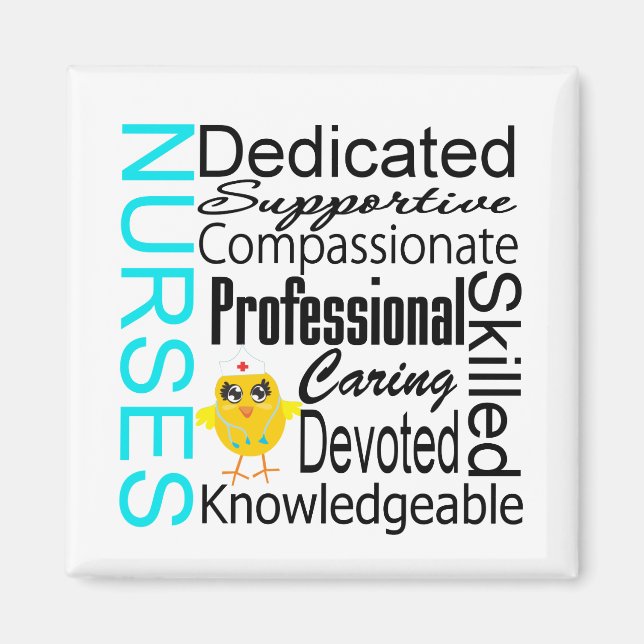 Recognise a Nurse:  Nurses Recognition Collage Magnet (Front)
