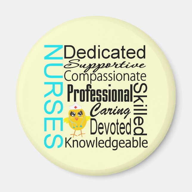 Recognise a Nurse:  Nurses Recognition Collage Magnet (Front)