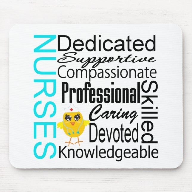 Recognise a Nurse:  Nurses Recognition Collage Mouse Pad (Front)