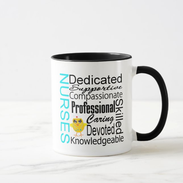 Recognise a Nurse:  Nurses Recognition Collage Mug (Right)