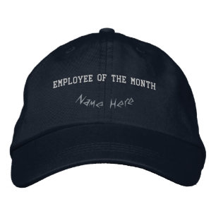 Recognition Inspired Personalised Employee Navy  Embroidered Hat