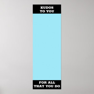 Recognition sticker post-it employee award display poster