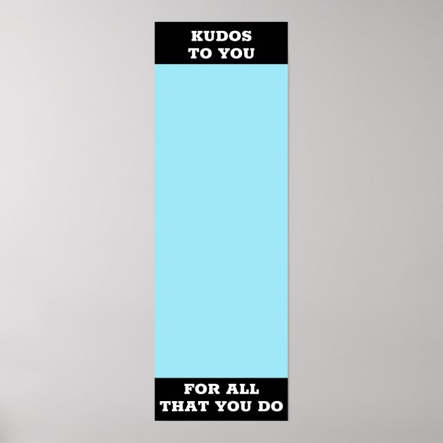 Recognition sticker post-it employee award display poster (Front)