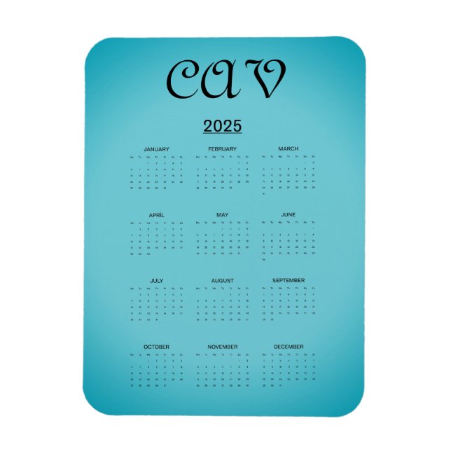 Recoleta Cornflower Blue  Magnet (Vertical)