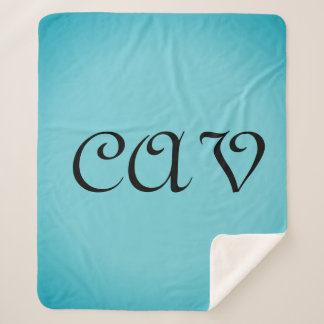 Recoleta Cornflower Blue  Sherpa Blanket