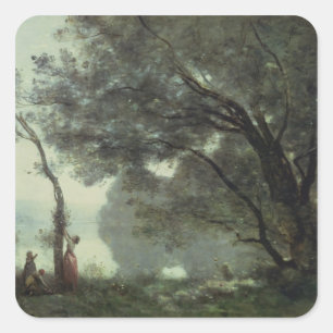 Recollections of Mortefontaine, 1864 Square Sticker