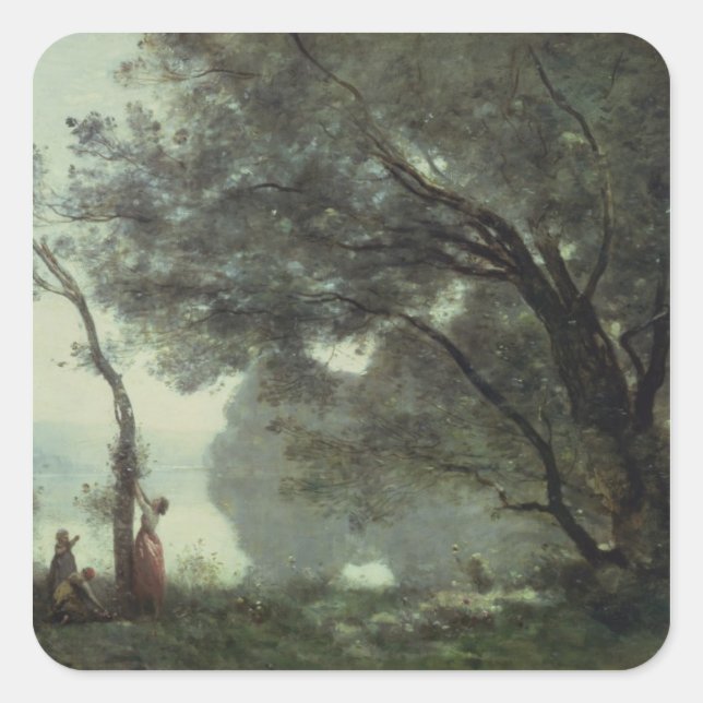 Recollections of Mortefontaine, 1864 Square Sticker (Front)