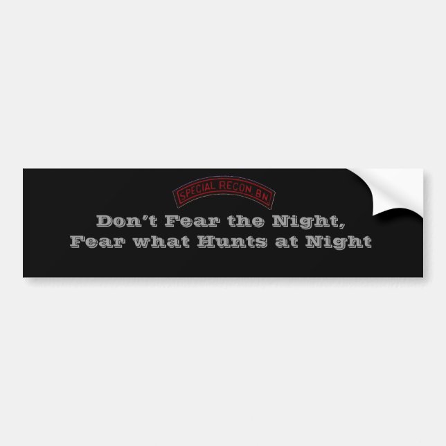 RECON BUMPER STICKER (Front)