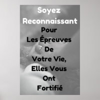 "Reconnaissance" Affiche Citation Positive-Poster