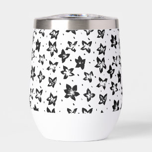 Reconstructed Floral Pattern - Achromatic Goth