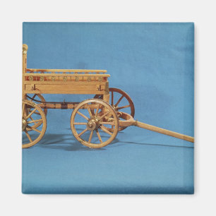 Reconstruction of a chariot found magnet
