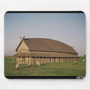 Reconstruction of an 11th century Viking house Mouse Pad