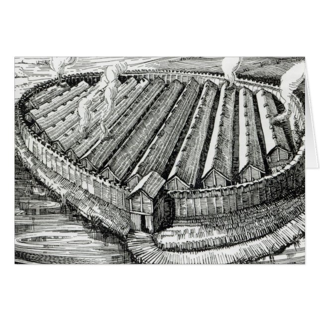 Reconstruction of an Iron Age village at Biskupin (Front Horizontal)