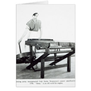 Reconstruction of Hargreaves's 'Spinning Jenny'