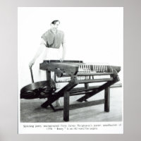 Reconstruction of Hargreaves's 'Spinning Jenny'