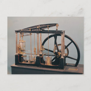 Reconstruction of James Watt's steam engine Postcard