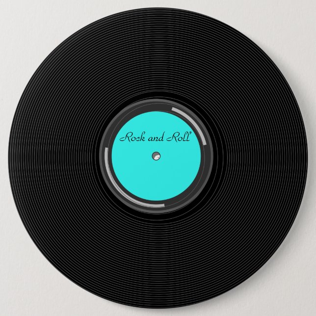 Record Album 6 Cm Round Badge (Front)