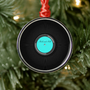 Record Album Metal Ornament
