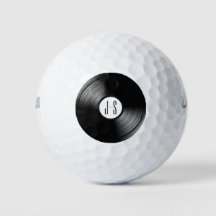 Record Album Monogrammed Golf Balls