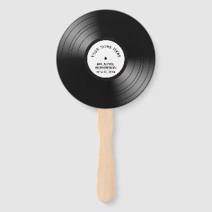 Record Album Song Name Date Wedding / Anniversary Hand Fan
