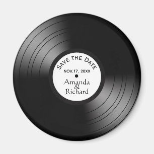 Record Album Song Name Date Wedding / Anniversary Magnet