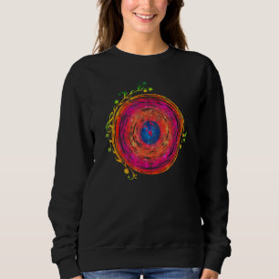 Record music sheet music notes clef retro vintage sweatshirt