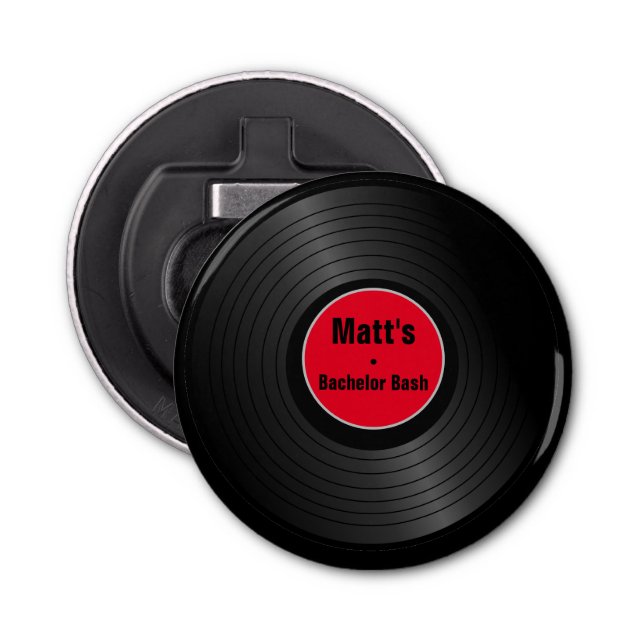 Record Personalised  Bottle Opener (Front)