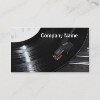 Record Player Business Card