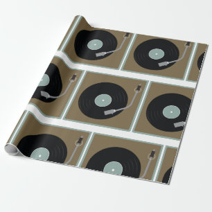 Record Player Wrapping Paper
