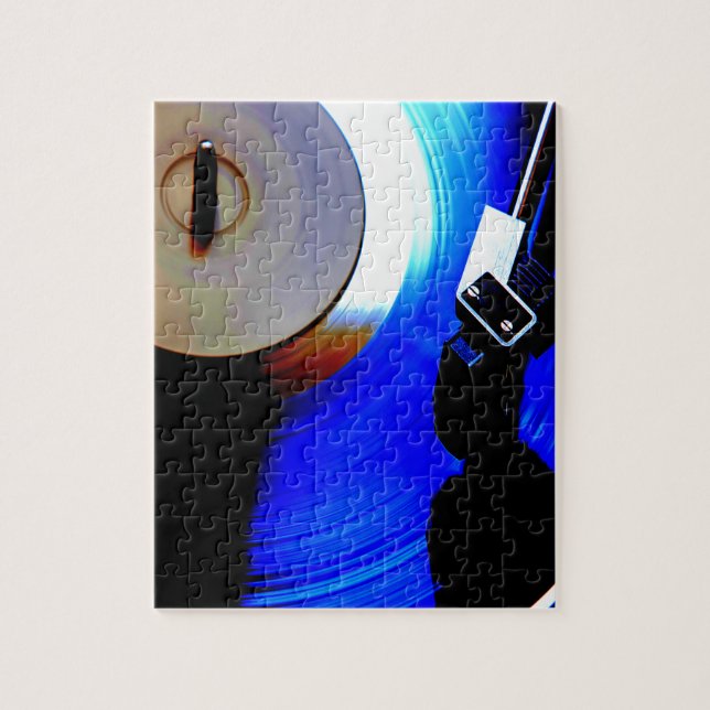 Record Playing Music Lover Jigsaw Puzzle (Vertical)