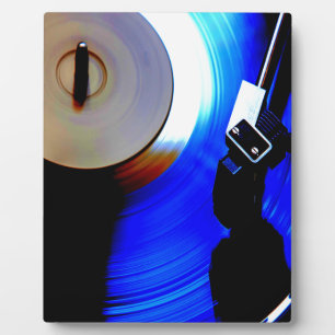 Record Playing Music Lover Plaque